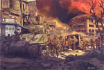 "Into the Shadow" - James Dietz - 1st Armored Division World War II Art